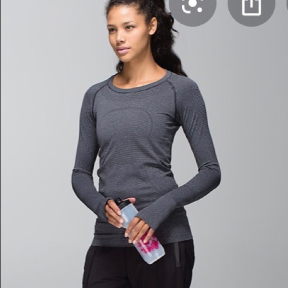 Lululemon Swiftly Grey Long Sleeve Women’s Top